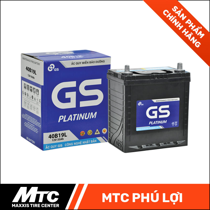 ẮC QUY GS MF40B19L 12V-35AH VN