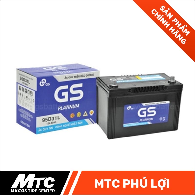 ẮC QUY GS MF95D31L 12V-80AH VN